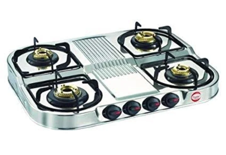 ss four burner gas stove